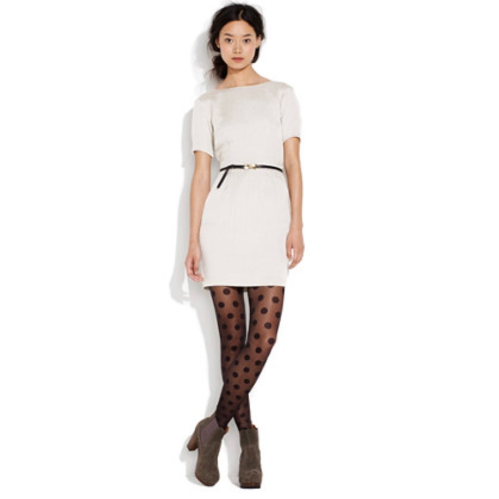 NEW 2 Madewell Silk Looking Glass Cut Out Dress Grey Formal Short